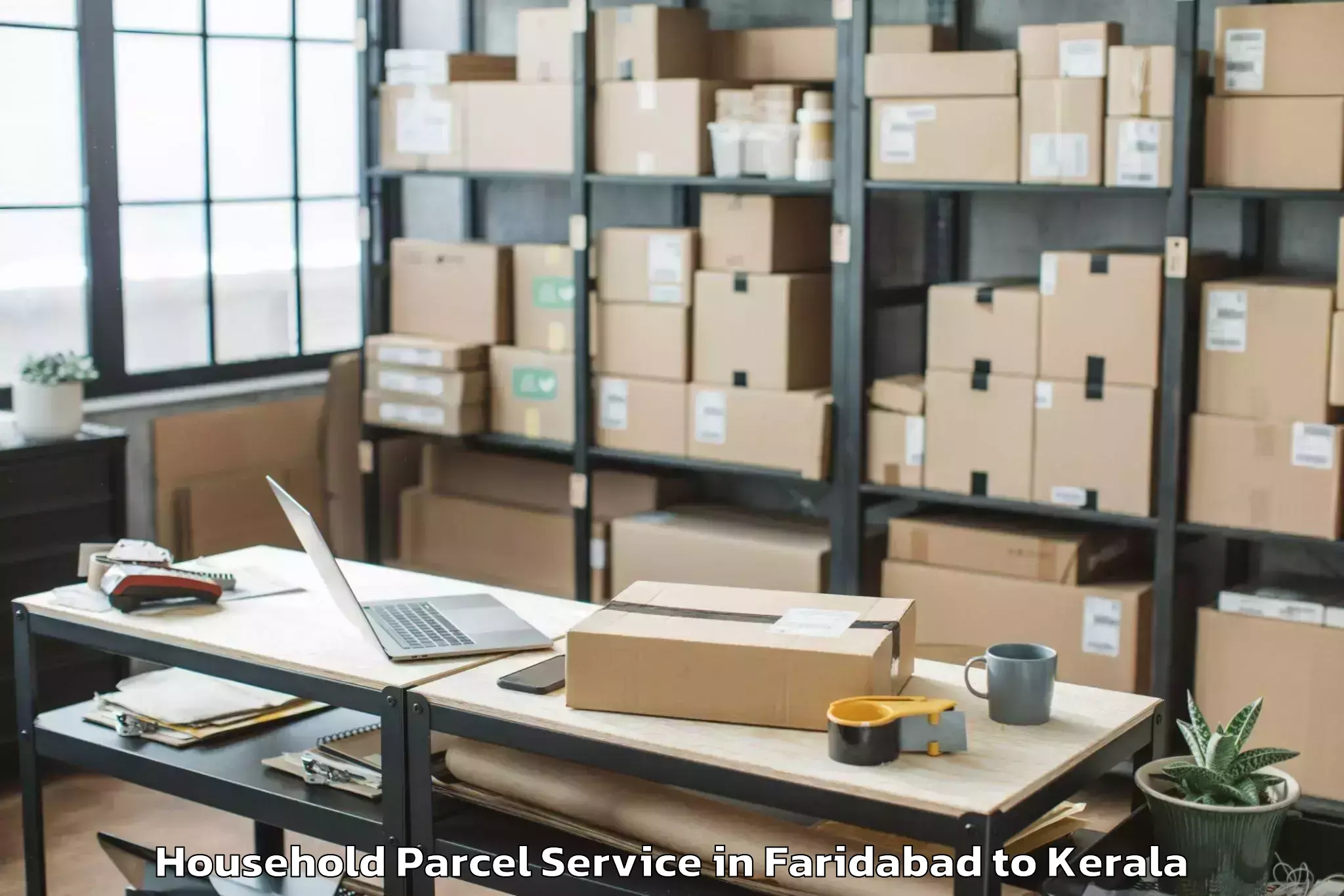 Reliable Faridabad to Adoor Household Parcel